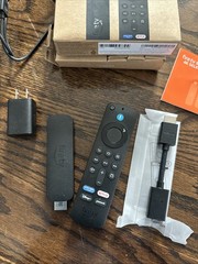 Open Box Amazon Fire TV Stick 4K Select start streaming in 4K, AI-powered