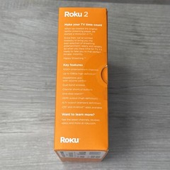 Roku 2 Media Streamer W/ Headphone Jack- Black (2720R) New & Factory Sealed