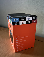 Amazon Fire TV Cube Hands-Free with Alexa and 4K Ultra HD Unopened w/ Batteries