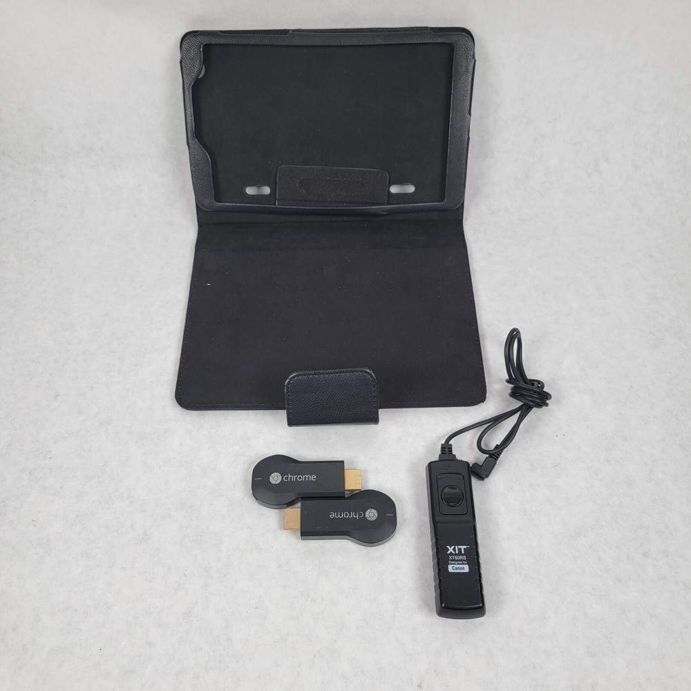 2x Chromecast 1st Gen H2G2-42, XIT XT60RS, Tablet Case – Tech Lot