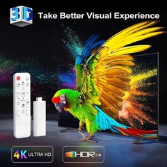 H96MAX Screencast TV Stick 4K Ultra HD Media Player WiFi 16GB USB Home Media …