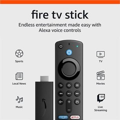 Amazon Fire TV Stick: HD Streaming, Alexa Voice Remote, Free TV, Fast & Sharp