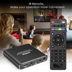 4K Media Player with Remote Control, Digital MP4 Player for 8TB HDD/USB Drive…
