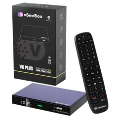 vSeeBox V6 Plus 8K UHD Streaming Media Player WiFi HDMI Black