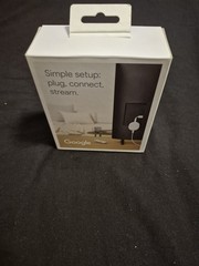 Google Chromecast with Google TV HD 1080p Voice Remote White great condition