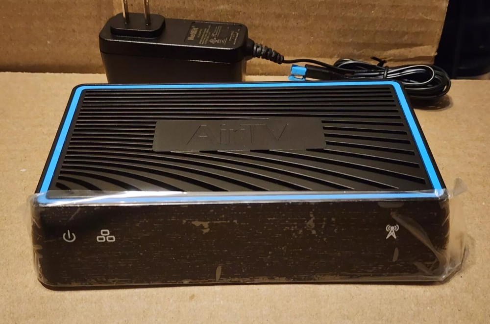 Sling Media AirTV Black Dual Tuner Local Channels Streamer for Sling w/AC Adapte