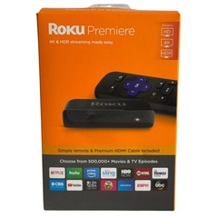 Roku Premiere 3920R 4K HDR Streaming Media Player with Remote and HDMI Cable