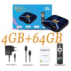 Tv Box WIFI6 BT 5.0 Allwinner H618 Octa core HD Media
