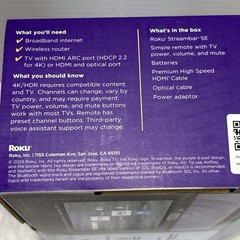 Roku Streambar SE 4K Bluetooth Wi-Fi Media Streamer w/ Remote, HDMI, Optical