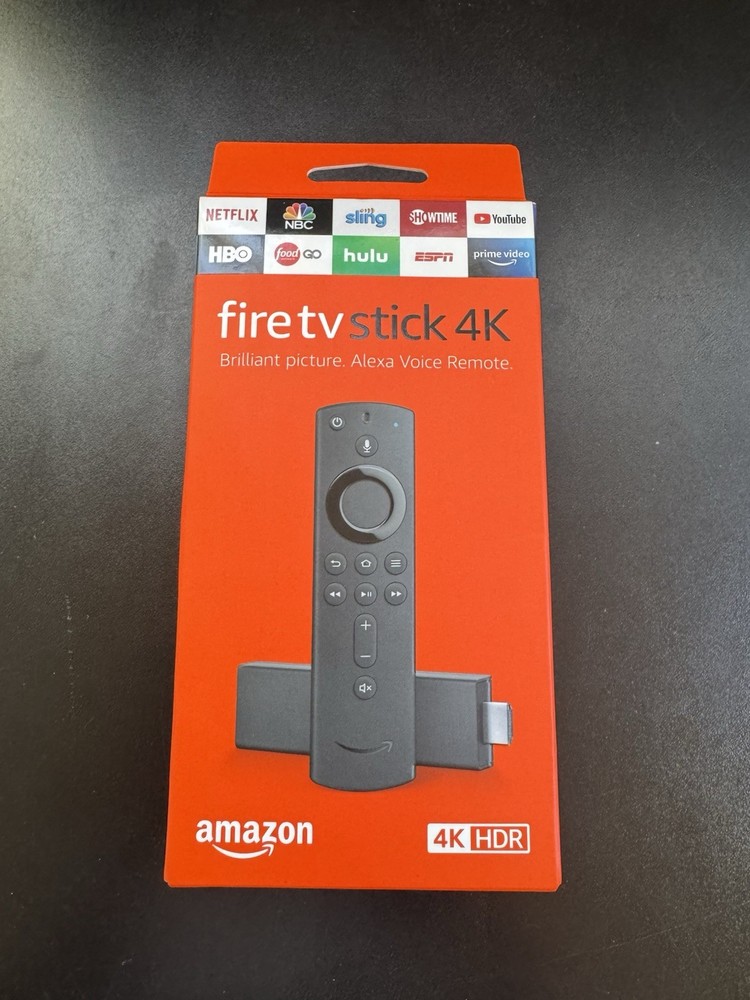 Amazon Fire TV Stick 4K HDR Dongle Alexa Voice Remote Dolby Atmos Wi-Fi