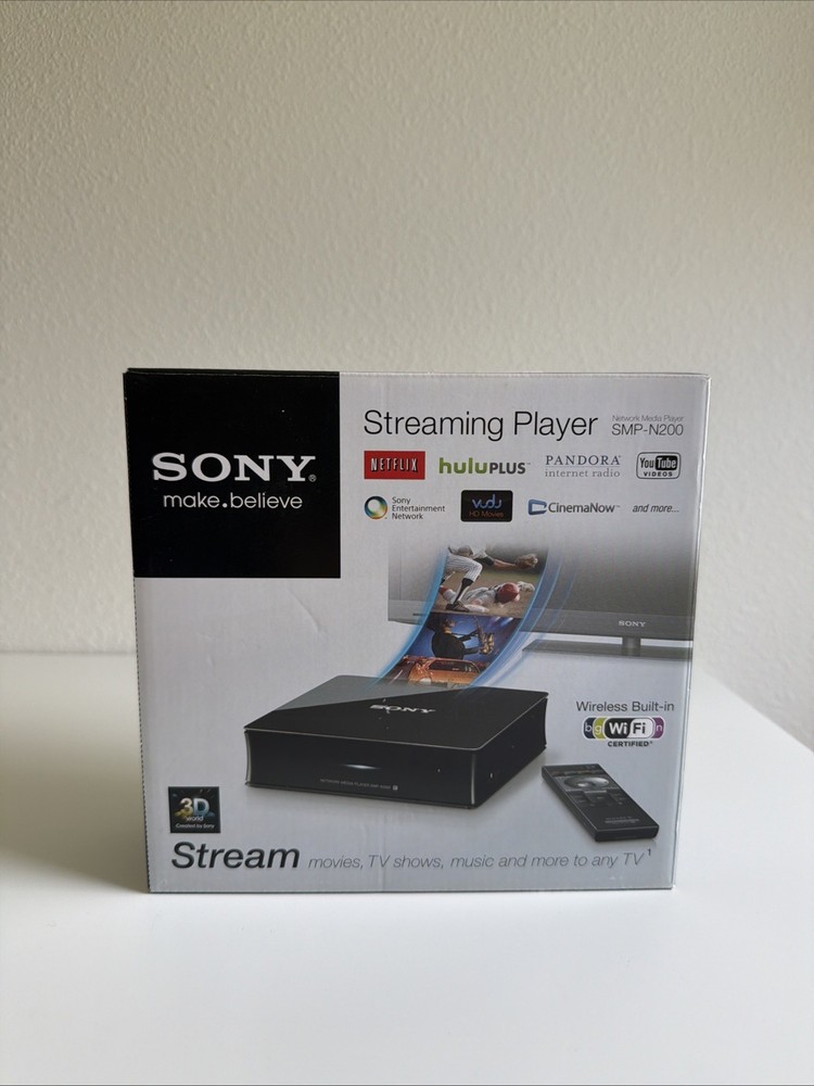 Sony SMP-N200 Streaming Network Media Player 1080p WiFi New Open Box