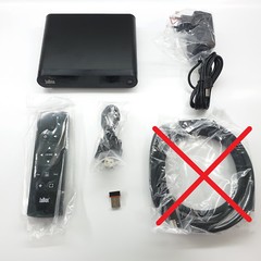 JaBox Player Mini Smart Player TV Box HDMI LAN Wi-Fi USB SD BT-Remote-Keyboard