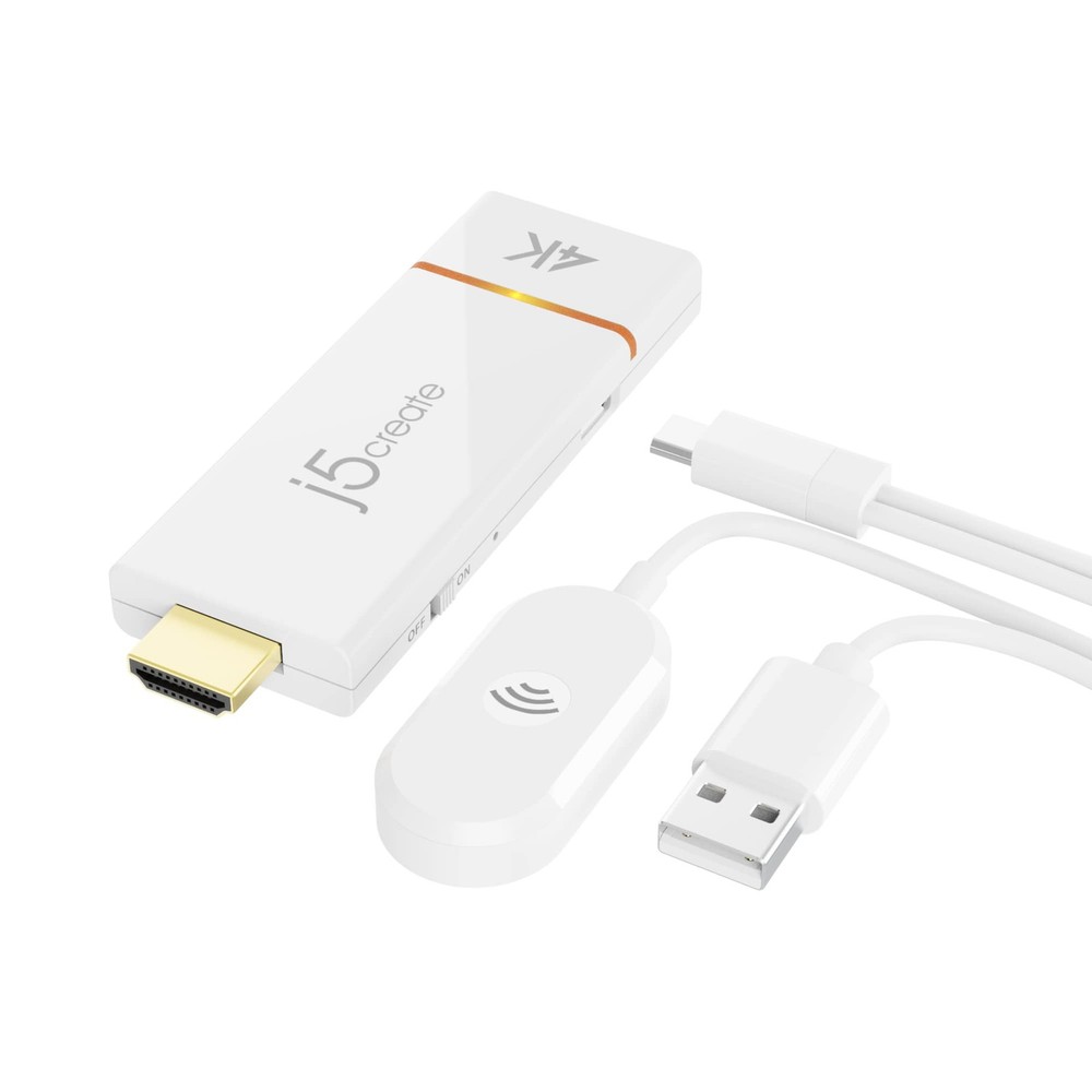 J5Create Screencast 4K Wireless Adapter Screen Cast From Mobile Phone Tablet Or