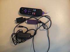 Roku Firestick, Black color, Used Item, In great condition, no dents.