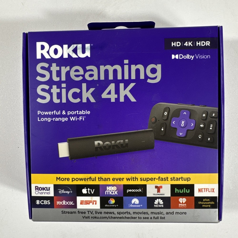 Roku Streaming Stick 2025 – HD Roku Streaming Device for TV with Voice Remote –