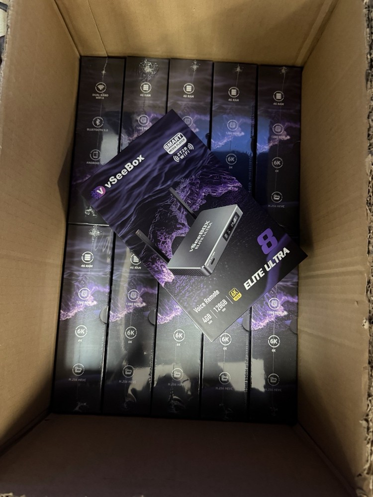 vSeeBox Elite Ultra – Brand New, Sealed – Authorized Dealer – 4GB RAM, 128GB SSD