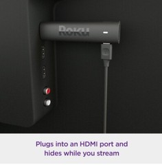 Roku Streaming Stick 4K Device 4K HDR Dolby Vision Voice Remote – 3820RW