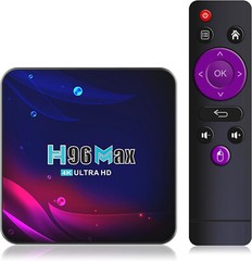 Android 10 H96 Max Smart TV Box 2gb/16 Quad Core 4K HD 5.8GHz WiFi Media Player