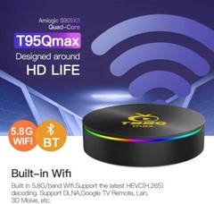 Android 9.0 TV Box Amlogic S905X3 T95Q MAX Android TV Box 4GB RAM 64GB ROM