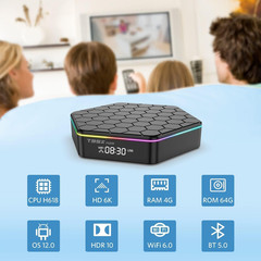 Android TV Box 12.0 4GB RAM 64GB ROM Allwinner H618 Smart Android Box Support HD