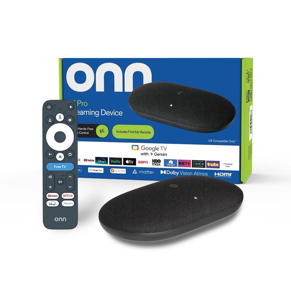 New 2026 onn 4K Pro Streaming Device Google TV w/ Gemini