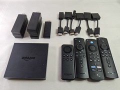 LOT OF 8 Amazon Fire TV Sticks – 4 Remotes – 6 HDMI Extensions TESTED! READ!