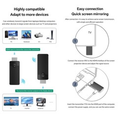 Screen Mirroring Wireless HD Transmitter Receiver Wireless Same Screen Device 5G