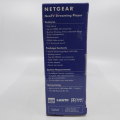 Netgear NeoTV Streaming Player NTV200 Built In WiFi HD 1080p Black Open Box