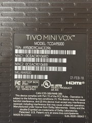 TiVo Mini Box 4K UHD STREAMING MEDIA PLAYER W/(2) Voice Remotes. No HDMI CABLE