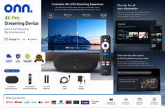2026 model Onn. 4K Pro Streaming Device Google TV 32GB Dolby Vision Atmos NEW