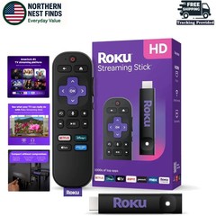 Roku 3840R Streaming Stick HD Media Player with Voice Remote – 2025 Model