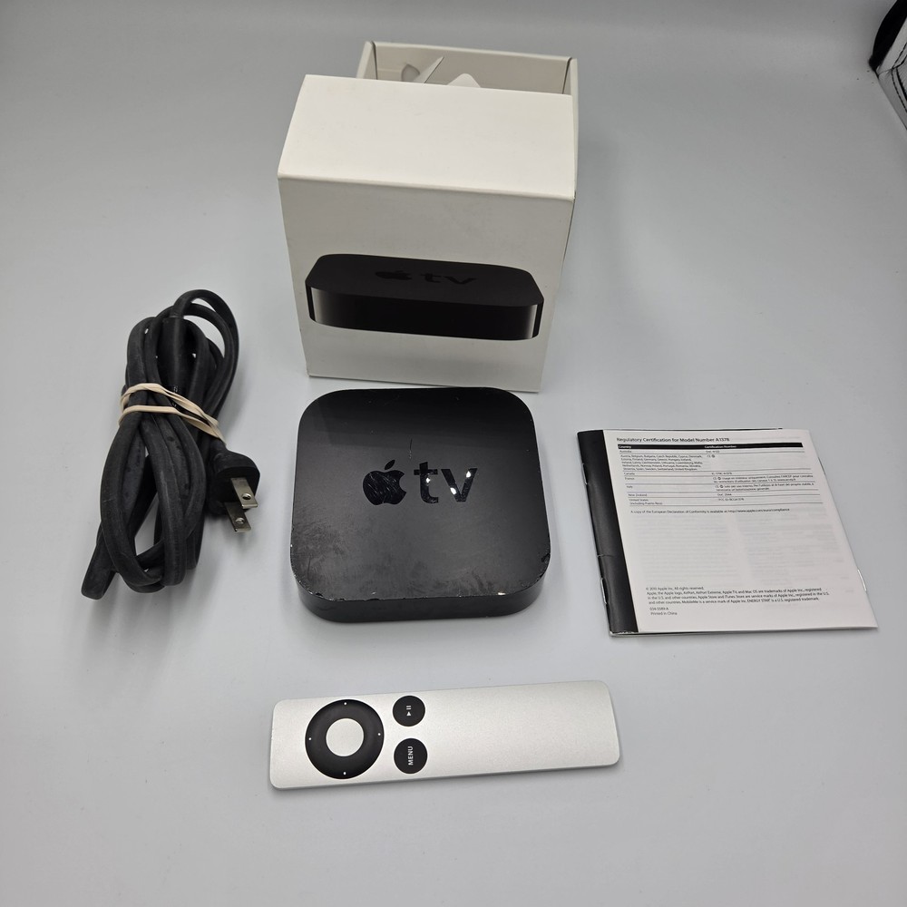 O.E.M. Apple TV 2nd Gen A1378 in Original Box w/Remote, & Booklet