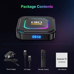 RBOX HK1 Android 13 TV Box 16/32/64GB Quad Core HD 8K Dual WIFI Media Player