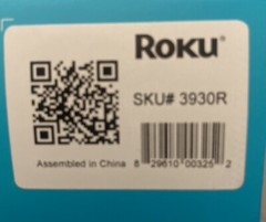 Roku Express HD Streaming Media Player 3930R (Black) Open Box
