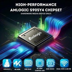 Raxxio MAG544w3 Set-Top Box – 4K HDR Streaming Media Player, 4K HDR Output, A…