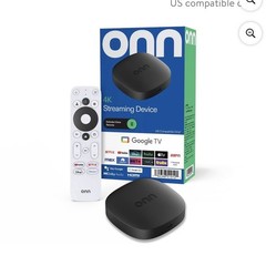 ONN 4K Streaming Box Android TV Google TV w/ Voice Remote Dolby HDMI