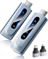2025 Upgraded Wireless HDMI Transmitter and Receiver, 4K Decode 1080P@60Hz Ul…
