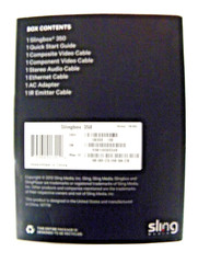 Slingbox 350 Media Player Digital HD Vidoes, Watch TV Anywhere, New, Open Box