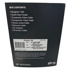 Slingbox 350 Media P{layer WATCH TV ANYWHERE Digital High Definition Video READ