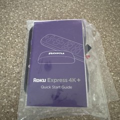 Roku Streaming Stick Plus 4K 2160p HDMI Dongle w/ Voice Remote, Black/Purple