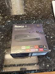 Roku 4 4K Streaming Player 4400R w/ Remote & Power Cable W/packaging