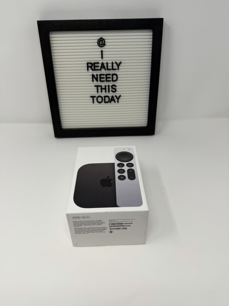 Apple TV 4K HDR 64GB (3rd Gen) Wi-Fi Media Streamer MN873VC/A – Empty Box Only!