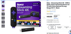 Roku Streaming Stick 4K HDR Dolby Vision – SKU #3820R2 NEW IN BOX