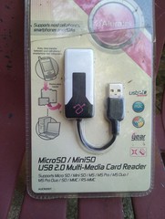 New Aluratek Micro+MiniSD USB 2.0 Multi-Media Card Reader Supports Cell#s,PDAs
