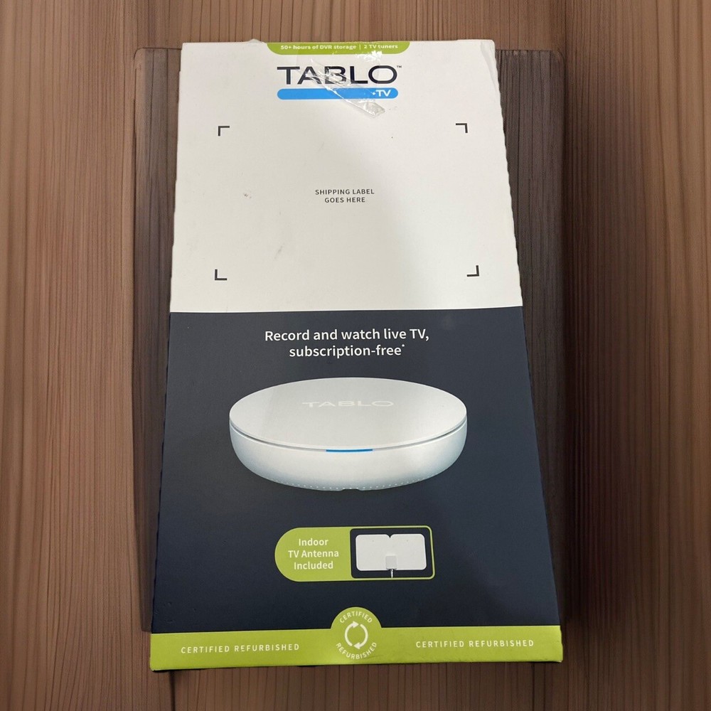 Tablo TV 2-Tuner 128GB DVR with Antenna! Watch and Record Live TV
