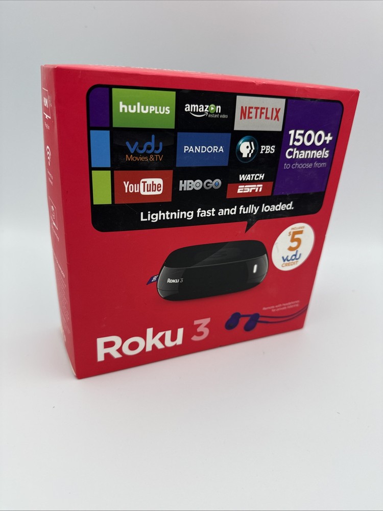 Roku 3 4200RW (3rd Generation) Media Streamer – Black