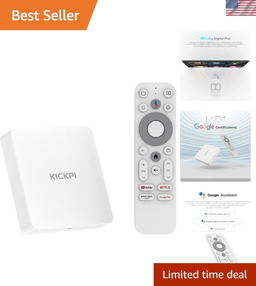 4K Android TV Box with Chromecast, Voice Control & 32GB Storage – 2024 Edition