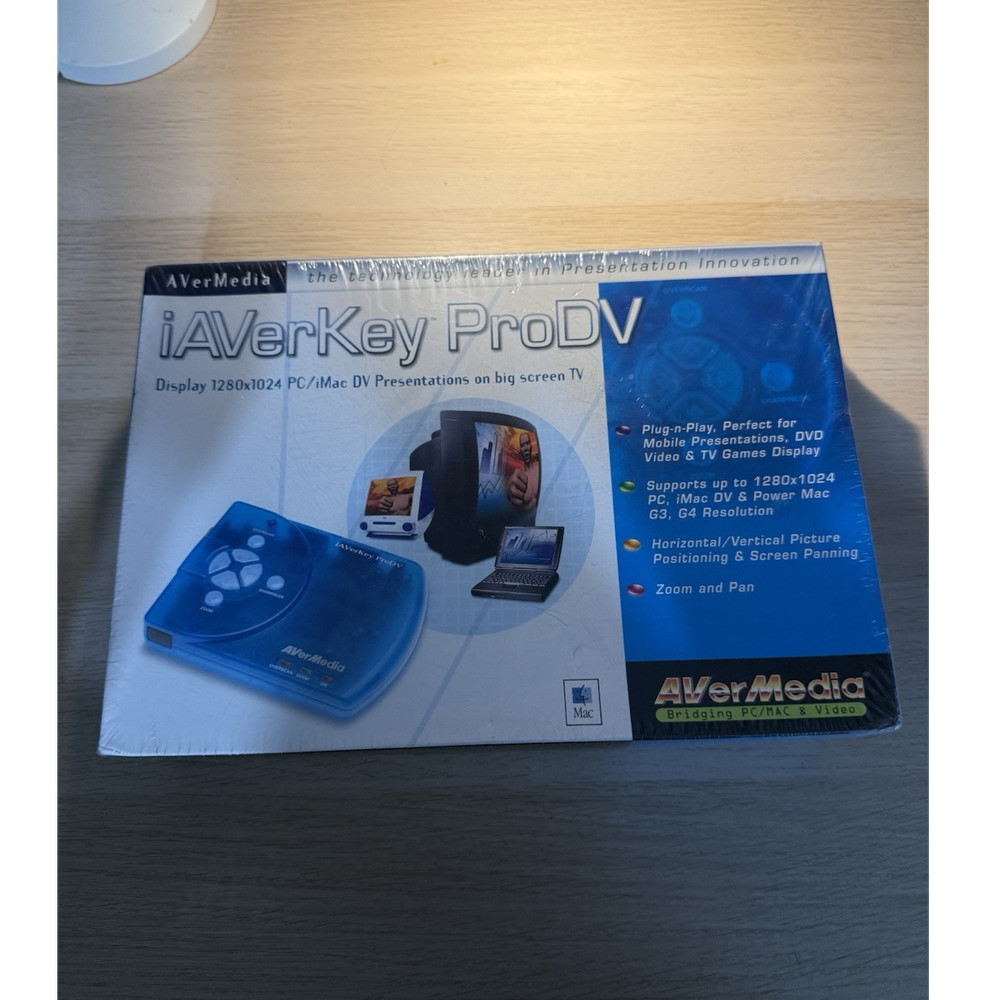 AVerMedia iAVerKey ProDV Blue Media Streamer Box VGA S-Video Composite 1280×1024