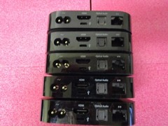 LOT OF 5 APPLE TV MODEL 2) A1378, 2) A1427, and 1) A1469 – UNITS ONLY