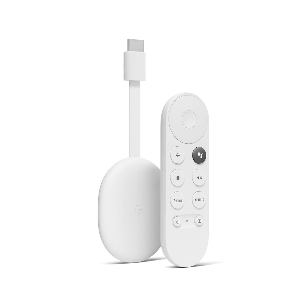 Chromecast with Google TV (4K) – Snow GA01919-US..